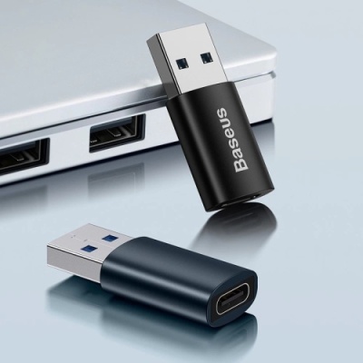 перехідник baseus ingenuity series mini otg type-c to usb 3.1 (zjjq000103) (blue) 