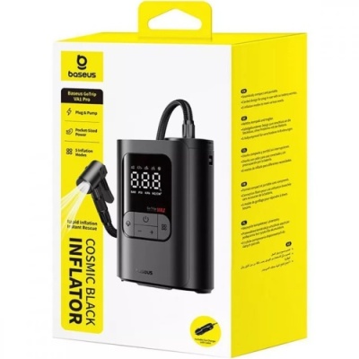 Автомобільний насос Baseus GoTrip VA1 Super Mini 100W (Wired) (black)