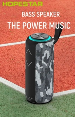 портативна колонка hopestar p30 pro (камуфляж сірий) 