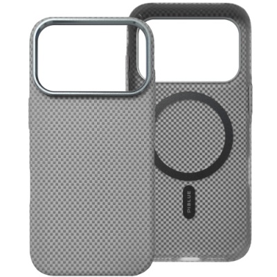 Купить чохол piblue carbon glacier magsafe (pl-99) для apple iphone 17 pro max (титаново-сірий) онлайн
