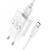 Мережевий Зарядний Пристрій Hoco C109A Fighter 1USB/18W/QC3.0 + (USB - Type-C) (Білий) мережевий зарядний пристрій hoco c109a fighter 1usb/18w/qc3.0 + (usb - type-c) (білий)