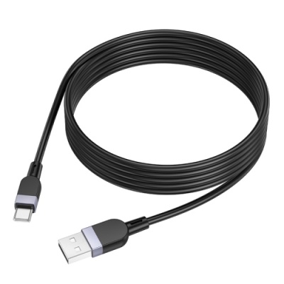 кабель hoco x109 silicone usb - type-c 3.0a/2m (чорний) 