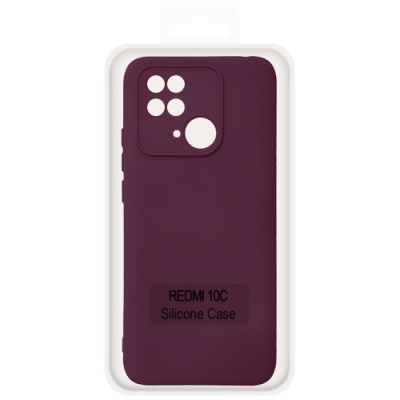 Купить чохол soft silicone case full для xiaomi redmi 10c (maroon) онлайн
