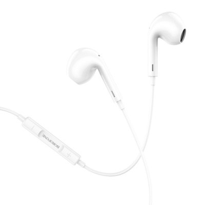навушники borofone bm30 max lightning 1.2m (білий) 