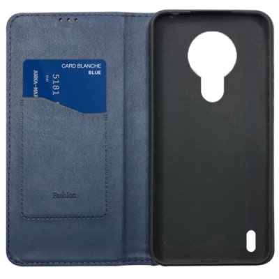 Купить чохол-книжка leather fold для nokia 1.4 (темно-синій) онлайн