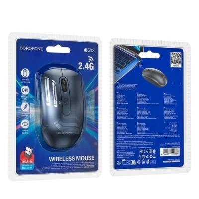 мишка бездротова borofone bg13 winner 2.4g + bluetooth (чорний) 