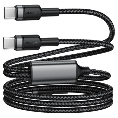 кабель acefast c22-02 type-c-2type-c (1.2м) 100w (чорний) 