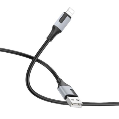 кабель borofone bx101 creator usb - lightning 2.4a/1m (чорний) 