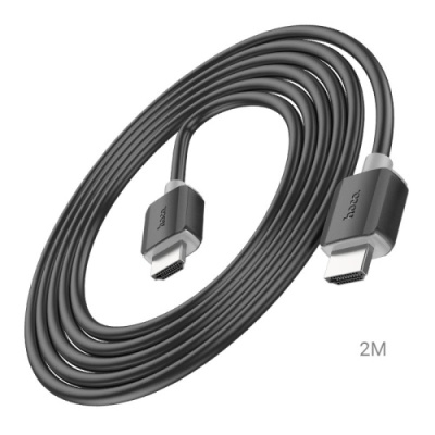 hdmi кабель hoco us08 4k 2,0 hd (2м) (чорний) 