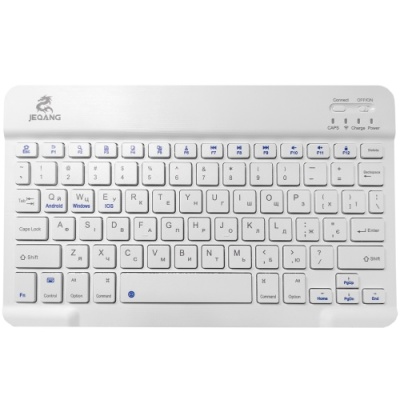 клавіатура безпровідна jeqang jb-332 (jb-330) bluetooth backlight (білий) 