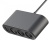 Розгалужувач прикурювача XO CC40 6A 60W (3 порта + 2USB) (Чорний)