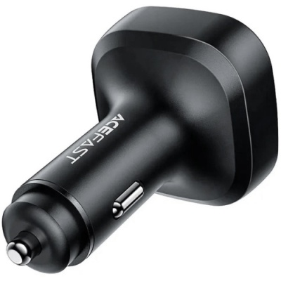 Автомобільний Зарядний Пристрій Acefast B5 PD + QC 4.0 (2 Type-C/1 USB/3A/101W) (чорний)