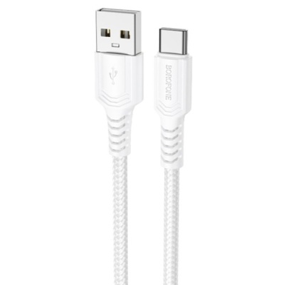 кабель borofone bx116 usb - type-c 3a/1м (бiлий) 
