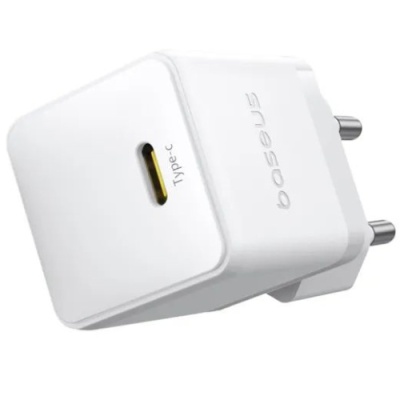 мережевий зарядний пристрій baseus palm fast charger (e0116400) 1type-c/20w/pd +(type-c - lightning 20w) (білий) 