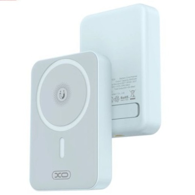 додаткова батарея power bank xo pr231 magnetic 15w wireless charging+pd20w 10000mah (голубий) 