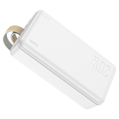 додаткова батарея power bank hoco j87b pd20w+qc3.0 30000 mah (білий) 
