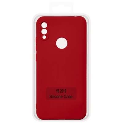 Купить чохол soft silicone case full для huawei y6 2019 (red) онлайн