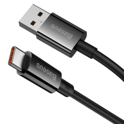 кабель baseus superior series fast charging data usb - type-c 100w/1m (p10320102114-00) (cluster black) 