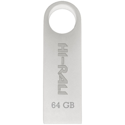 usb флеш-накопичувач hi-rali shuttle 64gb (сталевий) 