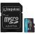 карта пам'яті microsdxc (uhs-1 u3) kingston canvas go! plus 128gb class 10 a2 v30 (r200mb/s) (adapter sd) 