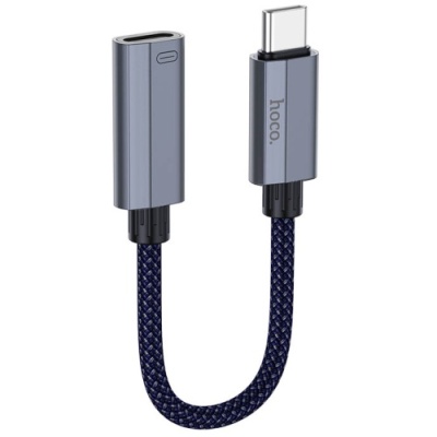 перехідник hoco ua29a type-c(male) to lightning(female) 0.15m (сірий) 