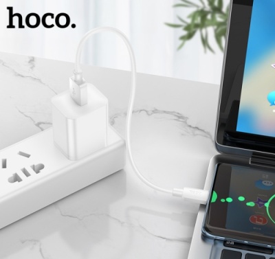 кабель hoco x96 hyper usb - type-c 100w/0.25m (білий) 