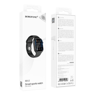 смарт-годинник borofone bd12 smart sports watch (call version) (чорний) 