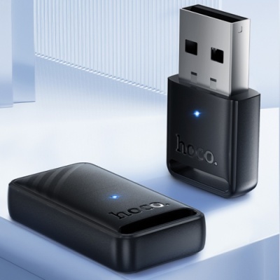 bluetooth-адаптер hoco ua42 usb bt 5.4 (чорний) 