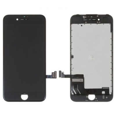 дисплей для apple iphone 7, чорний, із сенсорним екраном, з рамкою, copy, tianma+