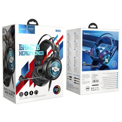 навушники для комп'ютера hoco w101 pc streamer (чорний) 