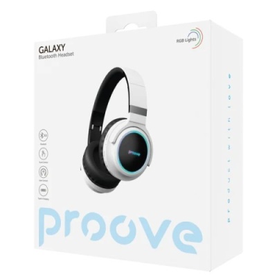 бездротові навушники накладні proove galaxy (white) 
