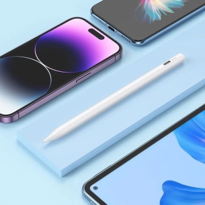 стилус hoco gm109 smooth active universal capacitive pen (білий) 