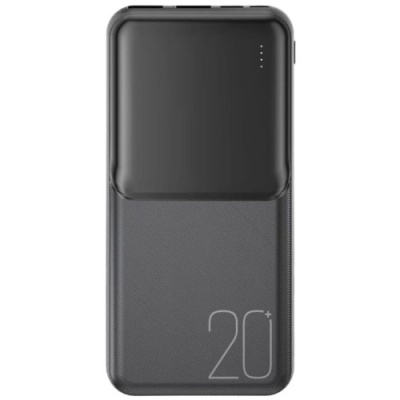 додаткова батарея power bank xo pr252 20000 mah (чорний) 