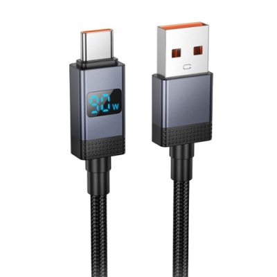 кабель hoco x118 usb - type-c 5a/1m (чорний) 