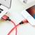 кабель hoco x14 times speed usb - lightning 2.4a/2m (червоно-чорний) 