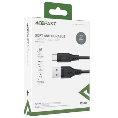 кабель acefast c3-04 usb - type-c (1.2м) (чорний) 