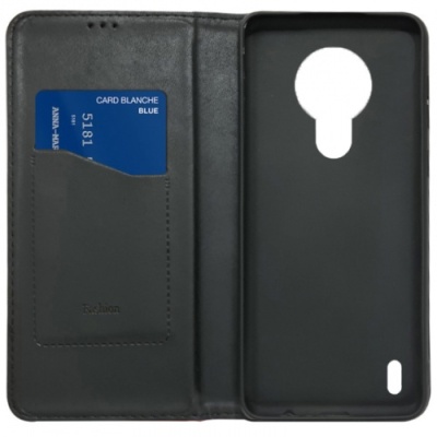 Купить чохол-книжка leather fold для nokia 1.4 (чорний) онлайн