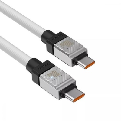 кабель baseus coolplay series (pd) type-c - type-c 100w/2m (cakw000302) (white) 