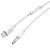 кабель aux xo nbr192a lightning male + 3.5 (male) 1m (білий) 
