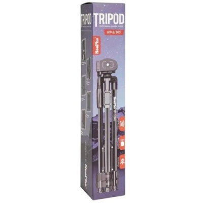 штатив neepho np-3180s (не знімний майданчик+тримач/bt-пульт/50-136см) (чорний) 