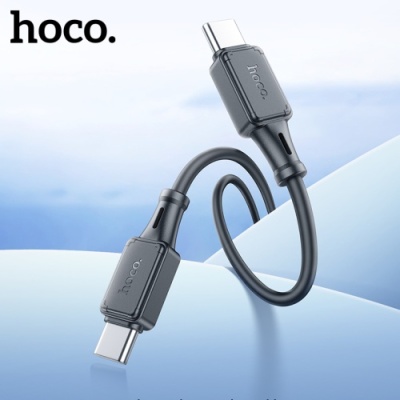 кабель hoco x101 silicone (pd) type-c - type-c 60w/1m (чорний) 
