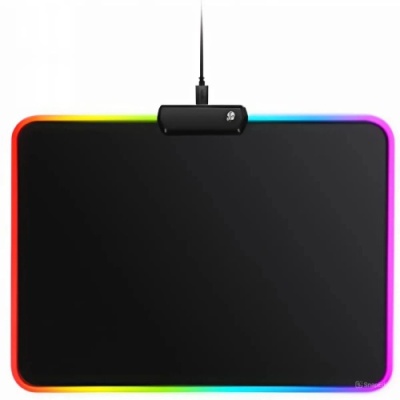 килимок для мишки twolf p1 rgb (250*300*4mm) (чорний) 