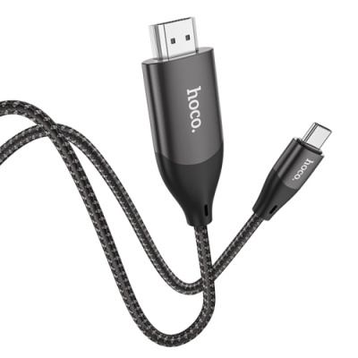 перехідник hoco ua16 type-c - hdmi (сірий) 