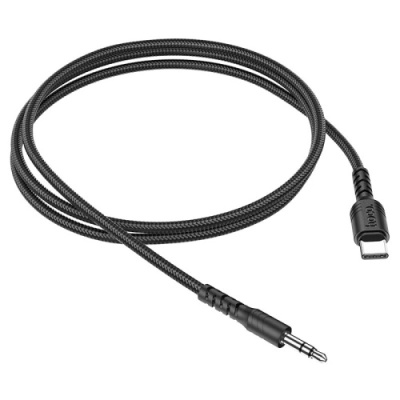 кабель aux hoco upa17 3.5mm(male) - type-c(male) 1m (чорний) 