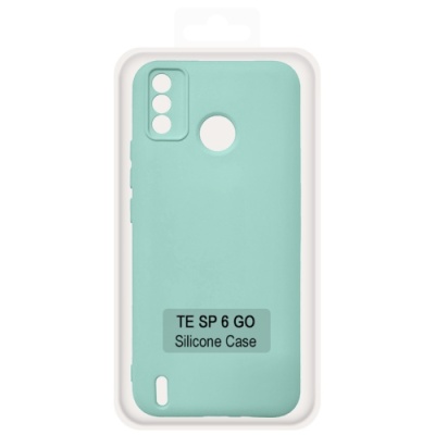 Купить чохол soft silicone case full для tecno spark 6 go (бірюзовий) онлайн