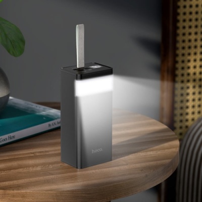додаткова батарея power bank hoco j86 powermaster pd20w+qc3.0 22.5w 40000 mah (чорний) 