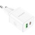 мережевий зарядний пристрій borofone bn7 1usb/18w/qc3.0 + 1type-c/20w/pd (бiлий) 