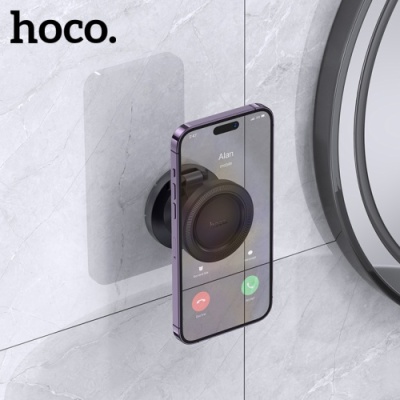 Автотримач Hoco H61 Magnetic For Ring (Чорно-Сірий)