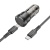 Автомобільний Зарядний Пристрій Borofone BZ24 1USB-C QC/PD20W + (Type-C - Type-C) (Прозоро-чорний)