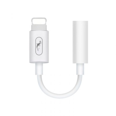 перехідник skydolphin au02 lightning - aux (3.5mm) (only music) (білий) 